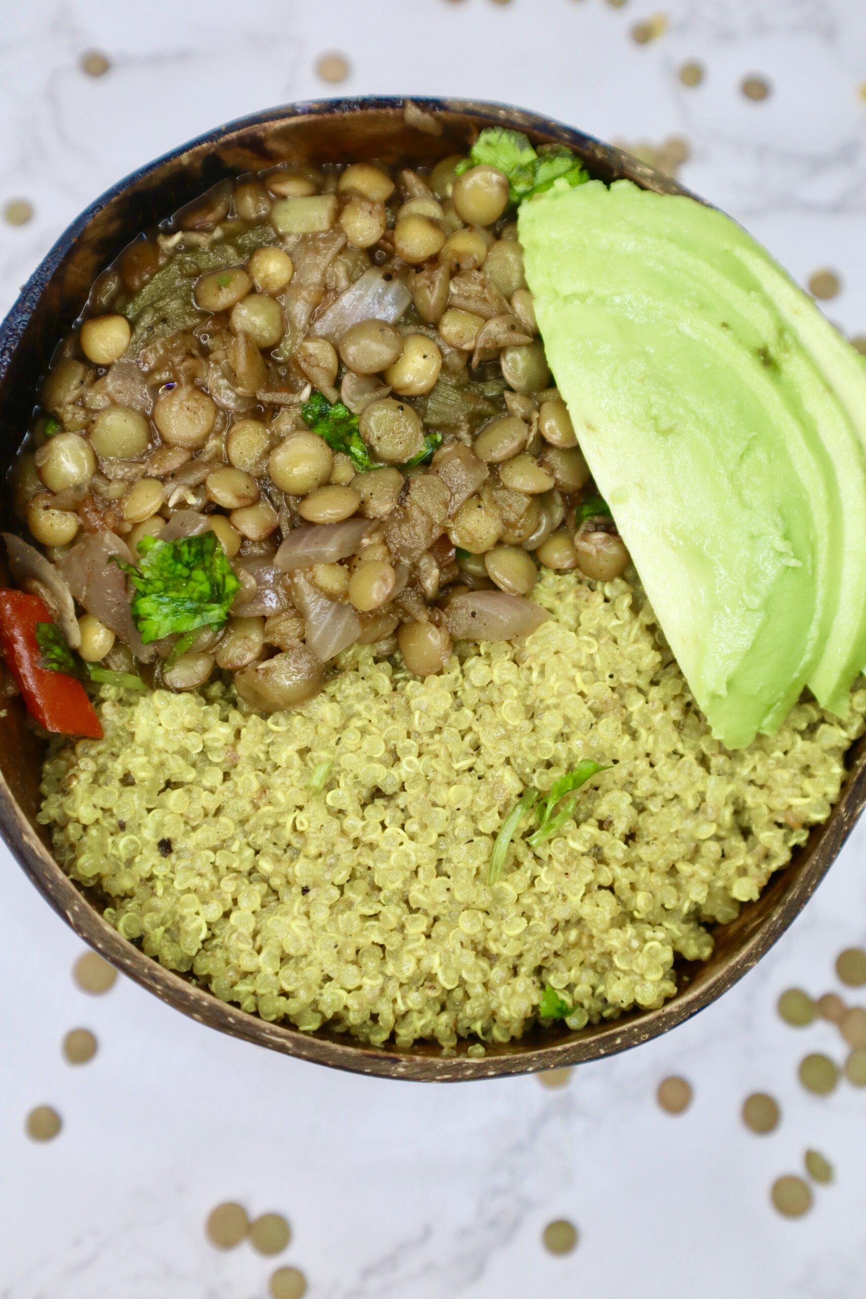 Jamaican jerk lentils