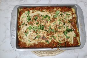 cooked soy free vegan lasagna