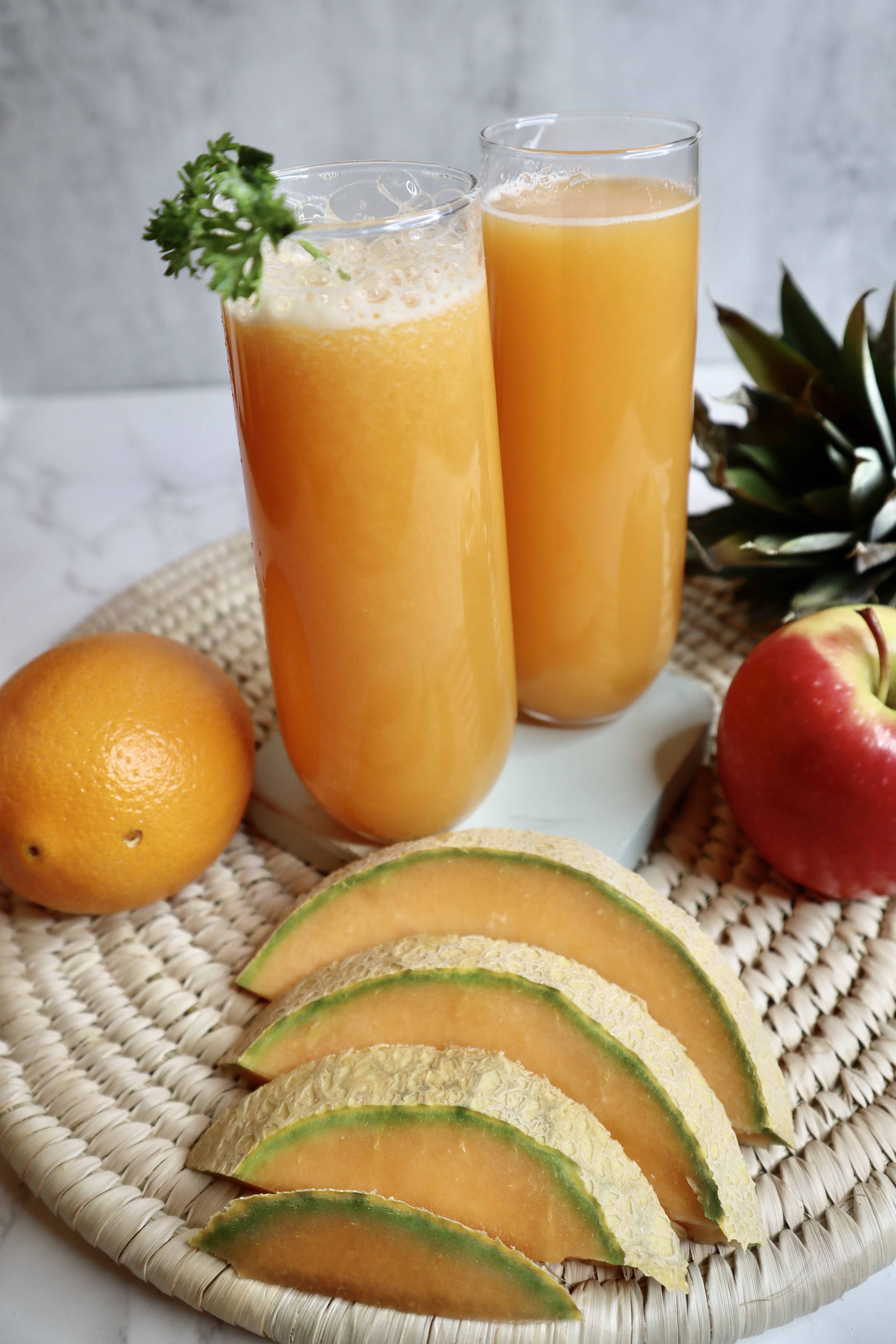 Refreshing cantaloupe juice recipe