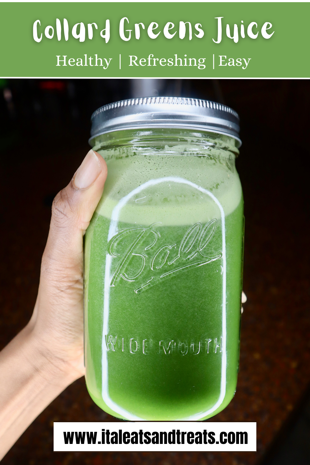 Pinterest Image Collard greens Juice