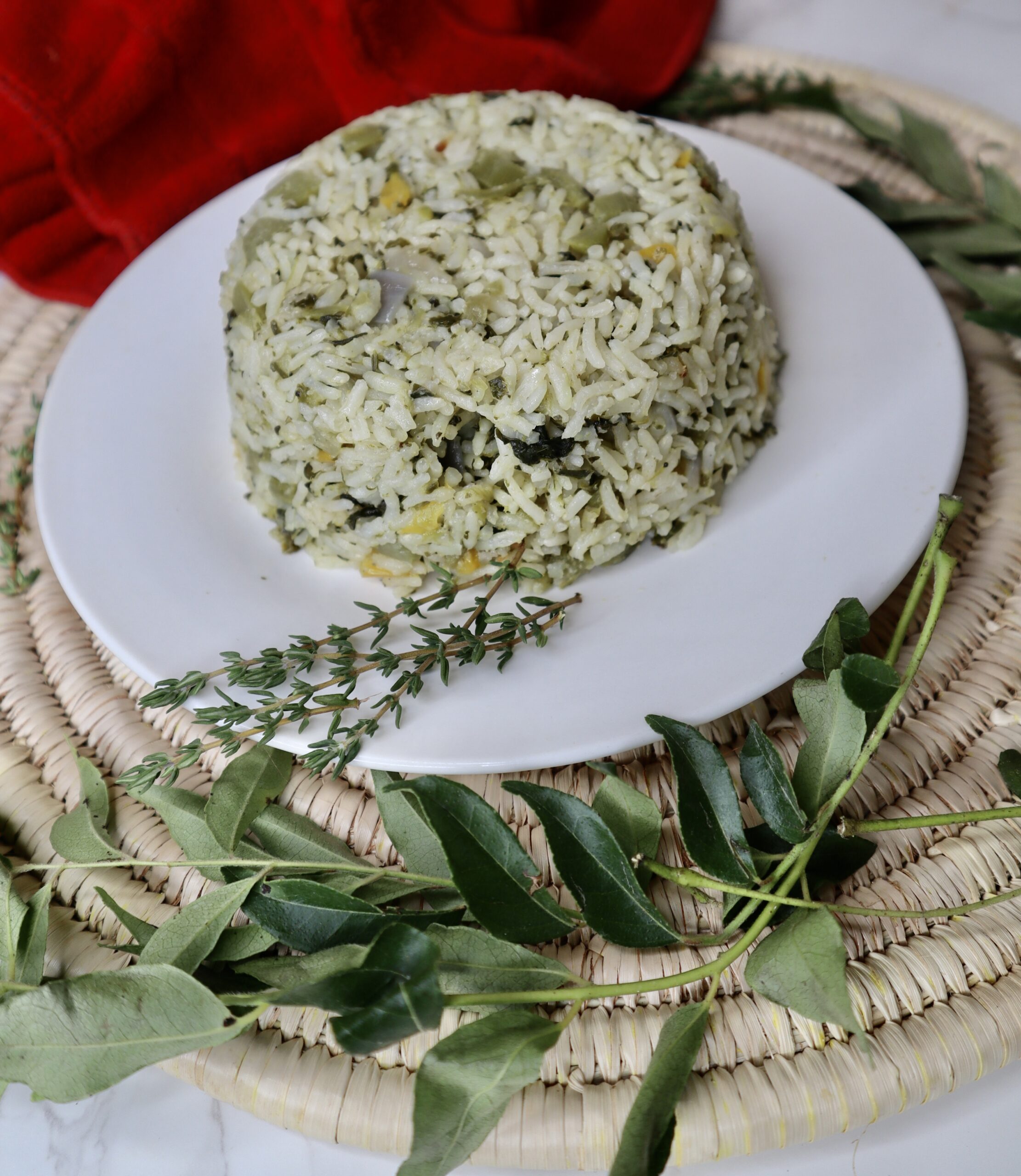 Jamaican Callaloo rice