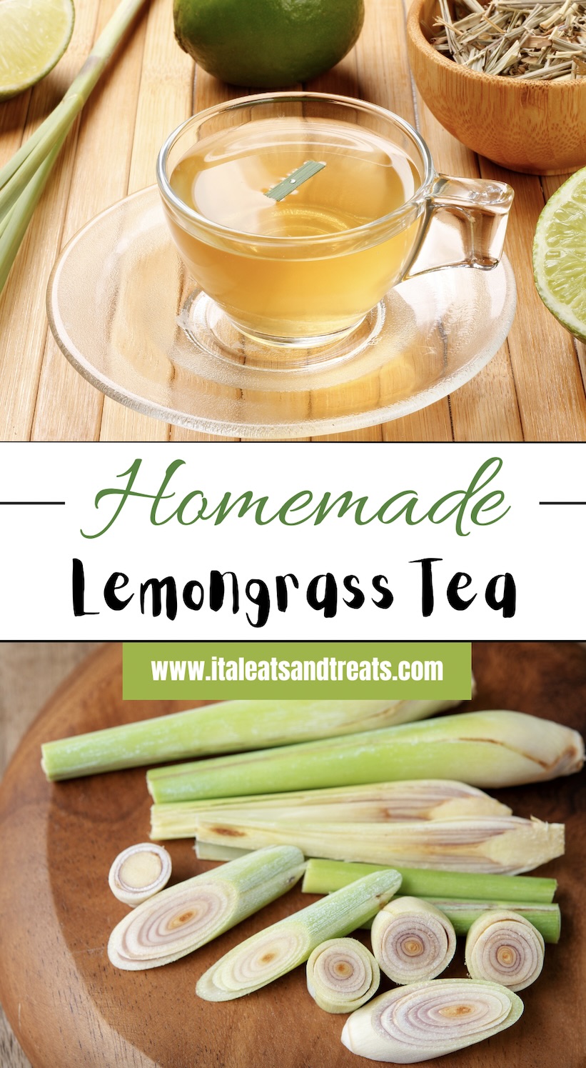 Pinterest image homemade lemongrass tea recipe