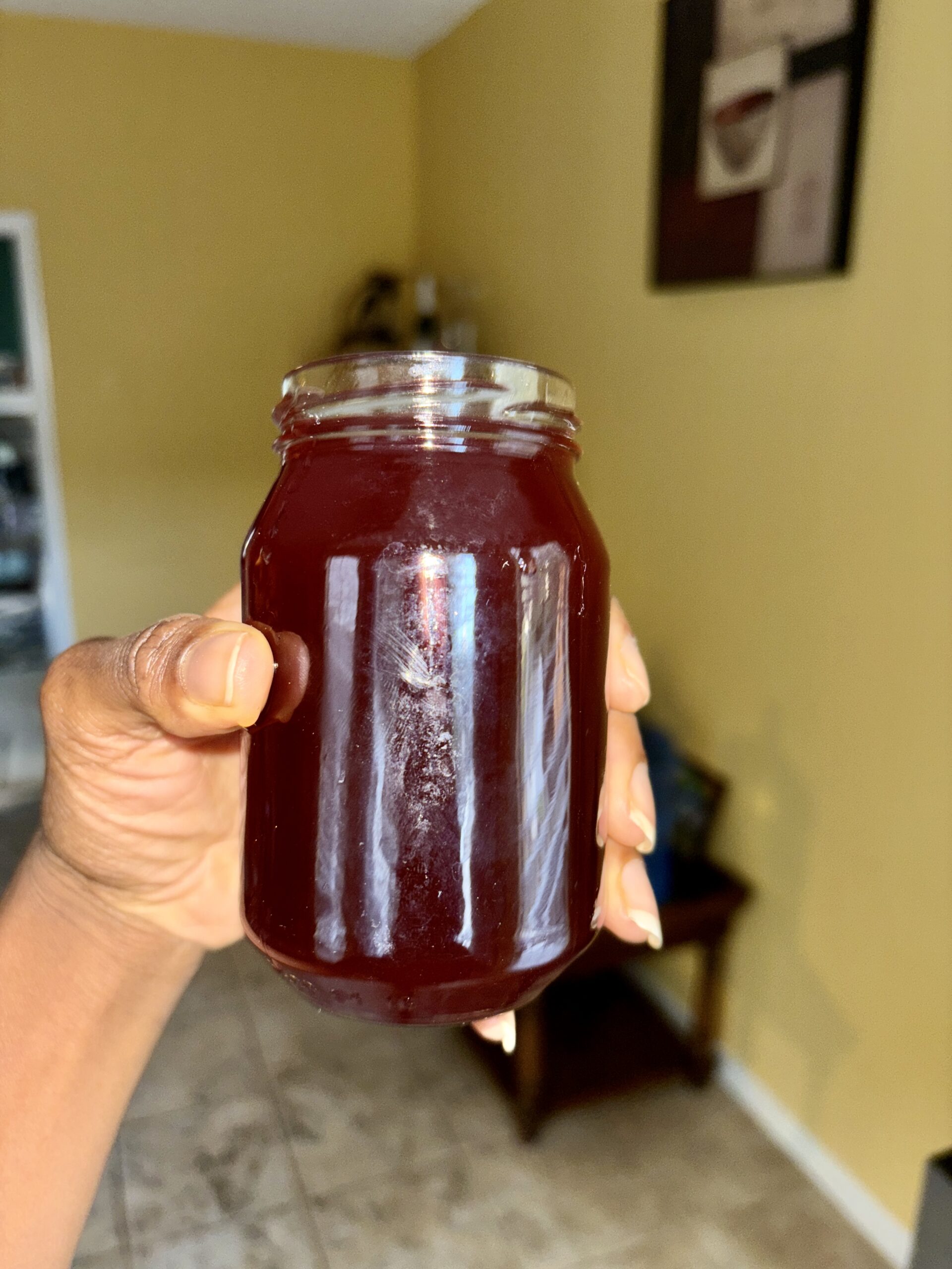 natural homemade gatorade in a small glass jar