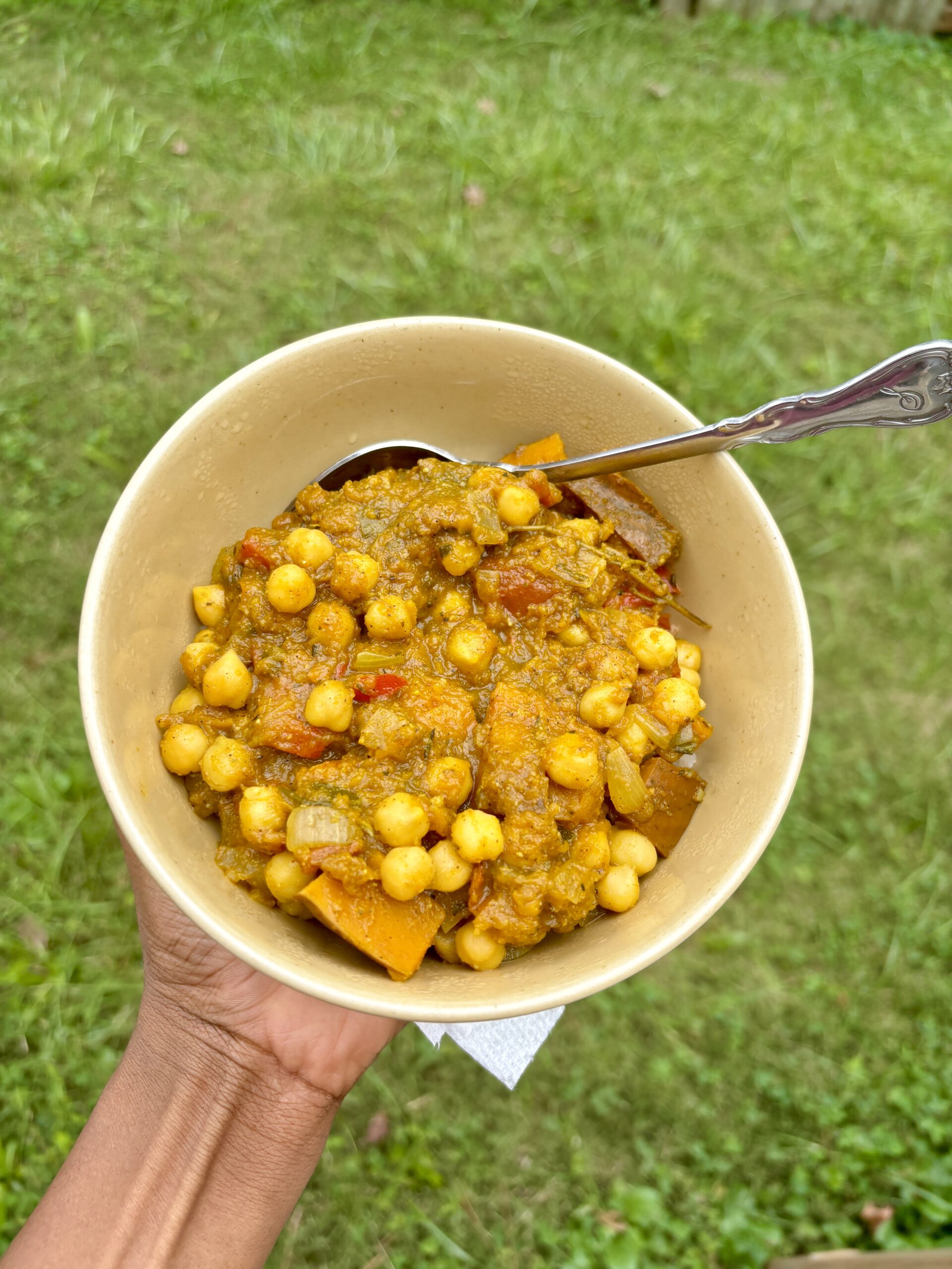 Jamaican Pumpkin curry in a bowl