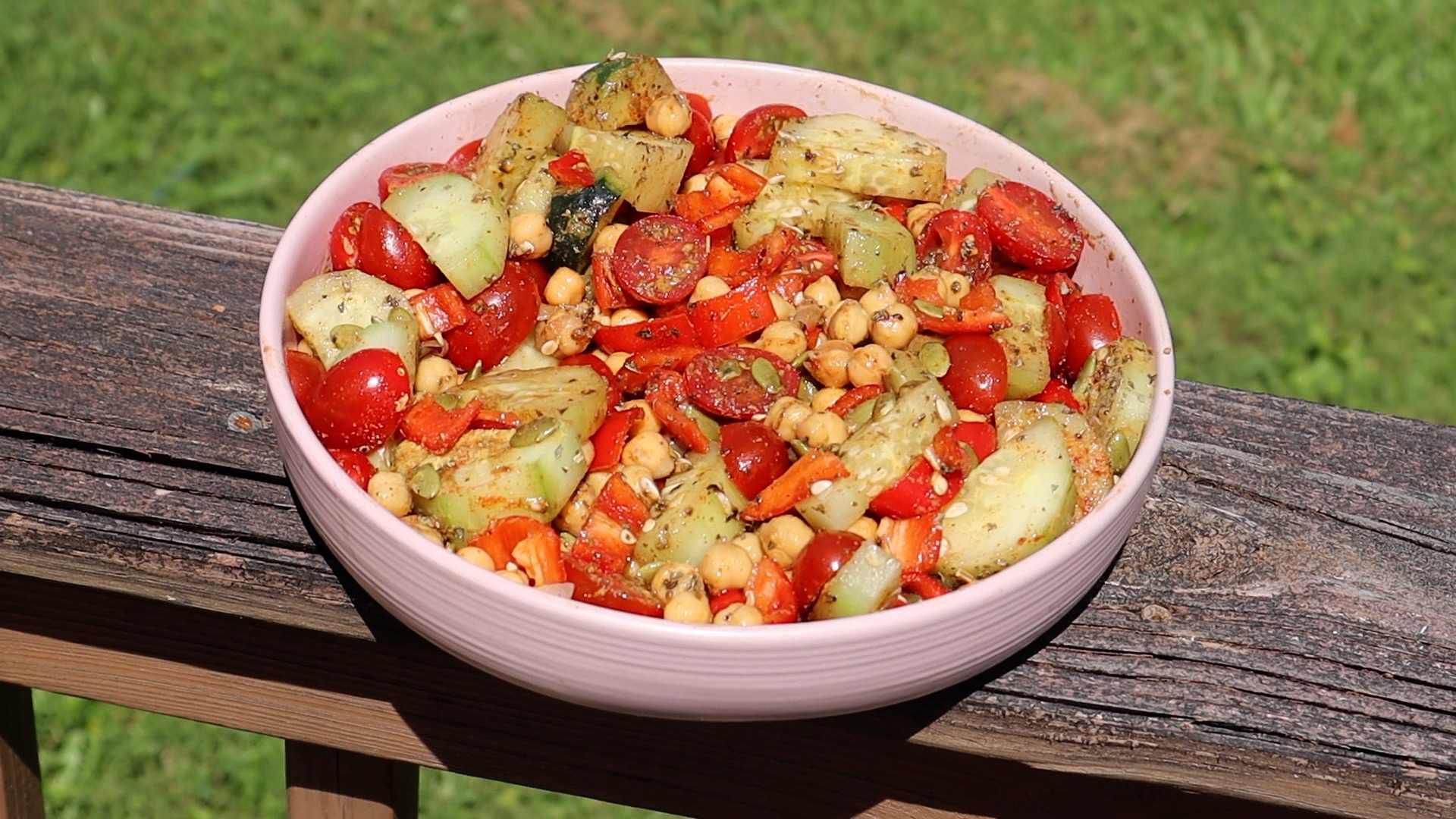 refreshing chickpea salad